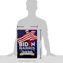 Biden Harris Flag Vote President 2020 Patriotic Democrat Republican Tea Party United State American Election House Decoration Banner Small Yard Gift Double-Sided, Garden Flag 13"x 18.5", Thick Fabric