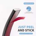 Art3d 30 Ft Peel and Stick Flexible Vinyl Molding Trim for Wall Tile Edges, Kitchen backsplash, Mirrior Frame in Black