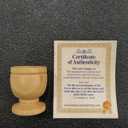 Olive Wood Communion Set, 6 Mini Cups & Plate – Family Worship Kit Handmade in Bethlehem – Traditional Holy Land Gift – Authentic Christian Decor