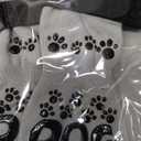 Anti Slip Dog Socks to Prevent Licking Paws - Double Side Paw Covers Dogs Grip Sock for Hardwood Floors, No Twist Dog Booties Grippy Socks for Small Medium Large Senior Dogs, Light Grey and Black, L (L(Pack of 4))