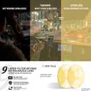 YDAOWKN Polarized Sunglasses for Men, Lightweight Sun Glasses With UV Protection for Driving Fishing Golf ((3 Pack) Night Vision/Night Vision/Night Vision)