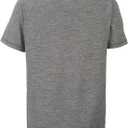 adidas Boys' Short Sleeve Aeroready Performance Logo Tee T-Shirt (Gray)