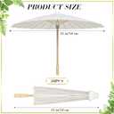 Sadnyy Paper Umbrellas Paper Decorative Chinese Japanese Parasol Umbrella DIY Oiled Painting Umbrellas Crafts for Wedding Bridal Party Decor