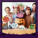 30 Pack Halloween Pumpkin Diamond Painting Greeting Cards Kits with Envelope Horror Halloween Diamond Art Cards Bulk DIY Postcard 5d Round Drill Art Craft for Adults Beginner