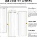 INOVADAY Total Blackout Curtains for Bedroom, Black Out Curtains 84 Inch Long, Clip Rings Linen Blackout Drapes, Thermal Insulated Room Darkening for Living Room, 2 Panels - Beige,W50xL84