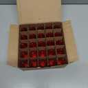 Brightown 25 Pack C9 LED Christmas Light Bulbs, Red and Pure White Plastic C9 Shatterproof LED Bulbs Replacement for Christmas String Lights, E17 Intermediate Base