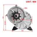 24 Volt 350 Watt MY1016Z3 Gear Reduction Electric Motor with 9 Tooth Sprocket for E Scooter