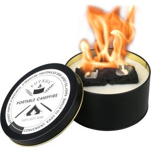 Portable Campfire | Portable Fire Pit | Smores Maker | Lightweight and Portable | 3-5 Hours of Burn Time | Convenient-No Wood-No Embers-No Hassle | Great Gifts for Picnics, Camping and More. (1 Pack)