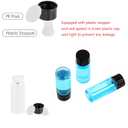 4ml Clear Glass Vials with Screw Caps and Plastic Stoppers, 1 Dram Small Liquid Sample Vial, Leak-Proof Vial, 50PCS