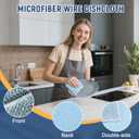 Double Side Non Scratch Wire Dishcloth 15pcs-Multipurpose Wire Dishwashing Rags Wire Mesh Cleaning Cloth,Kitchen Towels and Dishcloths Sets Microfiber Cloth for Cleaning Pans Sinks & Cookware