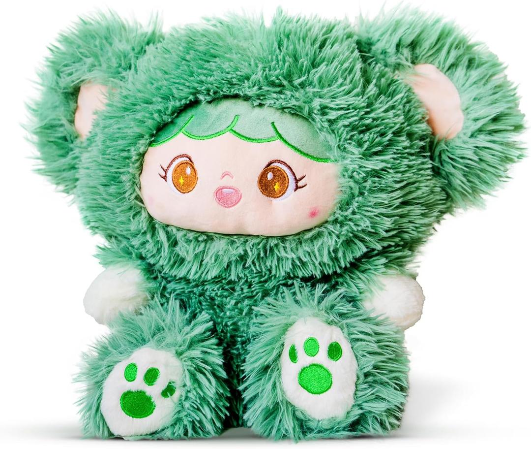 Teddy Bear Stuffed Animal -14 Inches Weighted Stuffed Animals|Purple Plushie Bunny|and Cute Stuffed Animal|Kids Companion Bunny Stuffed Animal with Facial Expression Bunny Toys for Kids