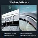 Side Window Deflectors Rain Guards Vent Window Visors for Ford Edge 2007-2014 for Lincoln MKX 2007-2015 Front Rear