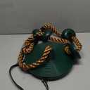 DECORLIFE Tree Swing for Kids, Adjustable Rope Swing Disc Swing for Outside with Platform Carabiners and Strap Outdoor, Playground Accessories, Green