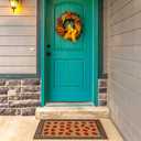 Haukea Cute Strawberry Door Mat Outdoor Aesthetic Welcome Mats for Front Door Cute Door Mat Outside Entrance Non Slip Door Mats for Outside Entry Porch Back Door Home Decor, Strawberry