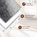 TWINNIS Super Soft Shaggy Rugs Fluffy Carpets, 8x10 Feet, Indoor Modern Plush Area Rugs for Living Room Bedroom Kids Room Nursery Home Decor, Upgrade Anti-Skid Rectangular Fuzzy Rug, Grey White