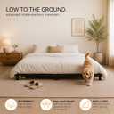 3 Inch Bed Frame Low Bed Frame Queen Floor Metal Platform Black