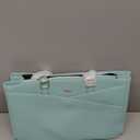 LOVEVOOK Laptop Bag for Women 15.6 Inch Tote Bags Waterproof Leather Briefcase Computer Women Business Office Work Bag,Cyan-Blue