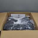 MAXYOYO Folding Sofa Bed, 2 in 1 Convertible Sofa to Lounger Comfy Single Bean Bag Chair for Adults, Floor Sleeper Couch with Handle, Faux Fur Couch Bed for Living Room Bedroom, Black