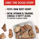 Stella & Chewy's Freeze-Dried Raw Beef Heart Dog Treats - Single Ingredient, No Additives - Premium Training Treats - Perfect For Picky Eaters - 3oz Bag (EXP 02/15/26)
