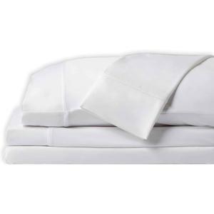SHEEX Original Performance Sheet Set, Cooling Bed Sheet with 1 Flat Sheet, 1 Fitted Sheet, and 2 King Pillowcases, King/California King, Bright White