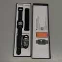 MorePro Health Fitness Tracker with Blood oxy-gen Monitor and 24/7 Heart Rate and Blood Pressure, Sleep Monitor, 120+ Sport Modes Waterproof Fitness Watch for Women Men Android iOS, Black