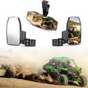KIWI MASTER Rear View Center & Side Mirrors for Kawasaki Teryx KRX 1000 Accessories Adjustable Folding Rear View Racing Mirror 99994-1175