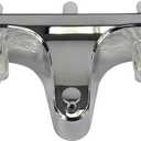 Danco Mobile Home RV Tub Shower Center-Set Faucet, 8 inch, 2-Handle, Chrome with Clear Acrylic Handles (33156X)