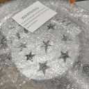 Snowman Christmas Tree Topper Lighted, Twinkle Led Decoration Lights for Star Tree Topper, Built-in 6 Patterns 360° Rotation LED Projector Lights for Christmas Tree Decor Indoor, Silver