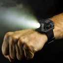 Waterproof LED Tactical Display Rechargeable Wrist Watch Flashlight Multi Tools Outdoor Lighting for Outdoor Camping Hunting