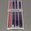 Colonial Candle 12 Inch Unscented Christmas Advent Candle Set (Set of 4), Virtually Dripless Taper Candles, Premium Wax with Cotton Wick, Up to 10 Hour Burn - Made in The USA