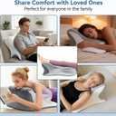 Ergonomic Memory Foam Reading Pillow - Wedge Back & Neck Support for Bed, Sofa & Floor - Relieves Acid Reflux, Back Pain & Arm Fatigue for Gamers, Readers & Nursing Moms (Washable Cover)