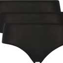 Chantelle Women's Underwear, Soft Stretch Seamless Briefs, One Size, Black (Pack of 3)