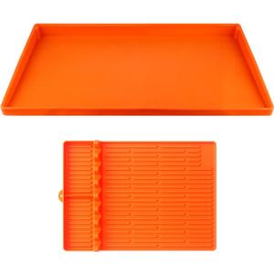 Silicone Griddle Mat 29” With Silicone Griddle Tool Mat 16"x11.5" for Blackstone, Upgraded Full-edge Heavy Duty Food Grade Non-Stick Griddle Cover