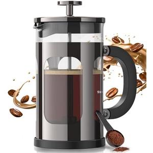 Mueller French Press Coffee, 20% Heavier Duty Stainless Steel Frame & Trumax Borosilicate Glass Coffee Press with 4 Level Filtration System, Easy Clean, 34oz-8 cups