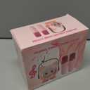 Mini Karaoke Machine Toy for Kids, Portable Karaoke Machine with 2 Wireless Microphone for 4,5,6,7,8,9,10,11,12+ Years Old Christmas Birthday Gifts Girls Boys (Beige)