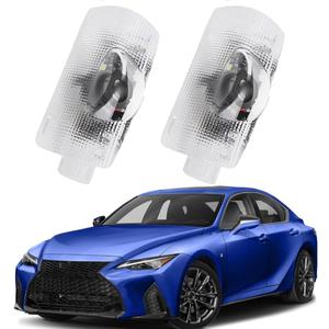 2-Pack Car LED F Sport Logo Projector Puddle Courtesy Welcome Light for RX/GX/GS/is/LS/LX/LM/RC/UX/ES 2006-2025