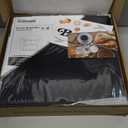 Corner Bread Box for Kitchen Countertop, Black Bread Storage Container for Homemade Bread, Two Layer Breadbox under Cabinet Mount, Large Bread Holder for Kitchen Counter, Pantry Shelf