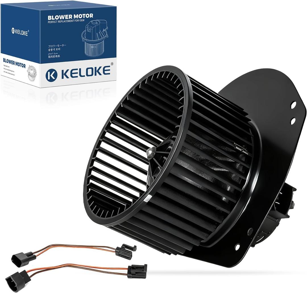 KELOKE Front Blower Motor AC Fan Compatible with Ford Bronco F-100 150 250 350 1980-2011, Crown Victoria 1992-2011 & Lincoln Town Car 1981-1997, Mark VI 1980-1983 & Mercury 1998-2011, Replace# 700014