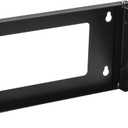 5U Wall Mount Vertical Rack Network Bracket Firm Constructed Easy Assembly Narrow Space Mounting Racks for AV & Stereo Equipment Black