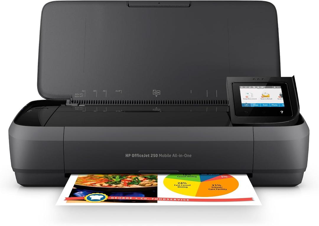 HP Officejet 250 All-In-One Portable Printer With Wireless & Mobile Printing (Cz992A)