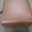 COLAMY Leather Recliner Chair with Swivel & Rocking Function, Modern Glider Reclining Chair with Footrest and Wide Seat Cushion, Comfortable Rocker Chair for Living Room, Nursery, Bedroom, Chocolate (Set of 1)