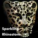 Bling Rhinestone Leopard Head Car Air Freshener Vent Clip, Sparkly Cheetah Print Auto Decoration, Refillable Essential Oil Diffuser, Cute Car Accessories for Women (Gold)