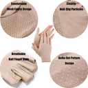 IZUS Summer-UV-Protection Driving Fingerless Gloves Sunblock Polka Dot Mesh Nonslip for Women Outdoor Sport, Cycling