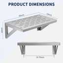 Wall Mount Pressure Washer Shelf, 20 x 10 Inch Power Washer Storage Rack