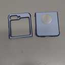  for Samsung Galaxy Z Flip 6 5G Case, Cute Luxury Gold Plating Slim Flexible TPU Bumper Protective Galaxy Z Flip6 Cover, Women Girls Phone Case for Samsung Z Flip 6 6.7'',Blue