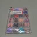 LoveOurHome 576pc Almond Press on Nails Medium Fake Nails Short Stiletto Acrylic Nails Press ons Nail Almond False Nail Tips Full Cover Matte Colored Artificial Fingernails 24 Color for Women Girls