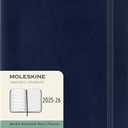 Moleskine Classic 18 Month 2025-2026 Weekly Planner, Soft Cover, Large (5" x 8.25"), Sapphire Blue, 208 pages