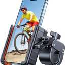 Coolpow Bike Phone Holder for BikeCamera Friendly Ultra Stable Motorcycle Phone Mount1s Lock Bike Cell Phone Holder Clamp for iPhone 17 Pro Max 16 15 14, All 4.7-7" Smartphones