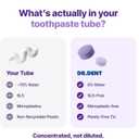 DR.DENT Purple Toothpaste Tablets with 10% Hydroxyapatite, Pap & Xylitol, Color-Correcting *Whitening Formula, Fluoride-Free, SLS-Free, Vegan, 45-Day Supply (90 Chewable Tablets)