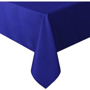 sancua Rectangle Tablecloth - 90 x 132 Inch - Water Resistant Spill Proof Washable Polyester Table Cloth, Decorative Fabric Table Cover for Dining Buffet Parties and Camping, Royal Blue